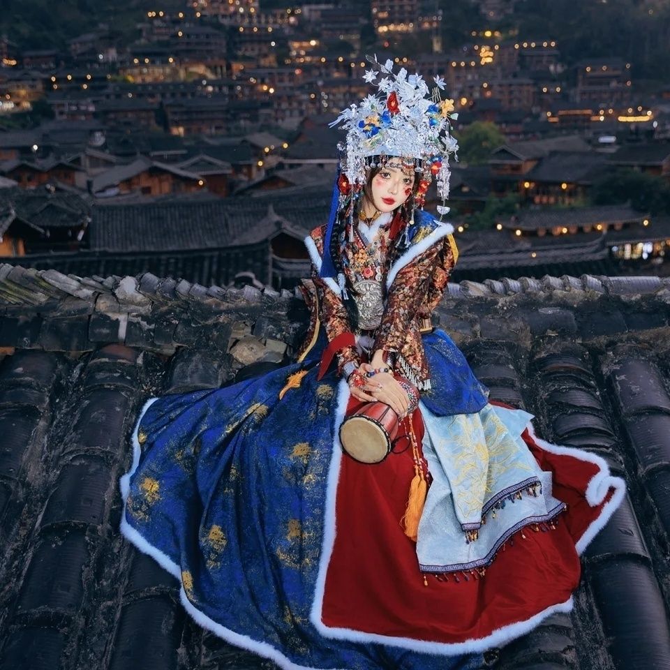 Ethnic Minority Series Wanderlust Portraits Miao Hanfu 32