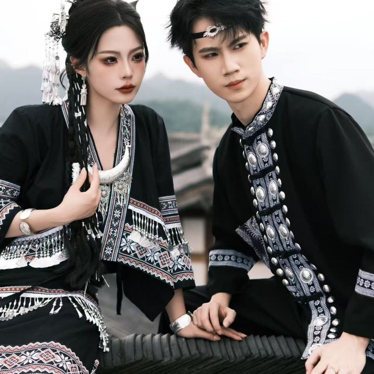 Ethnic Minority Series Wanderlust Portraits Miao Hanfu 56