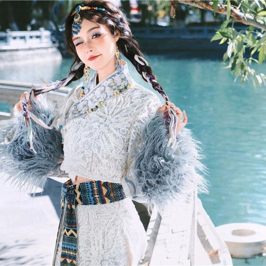Ethnic Minority Series Wanderlust Portraits Tibetan Hanfu 23