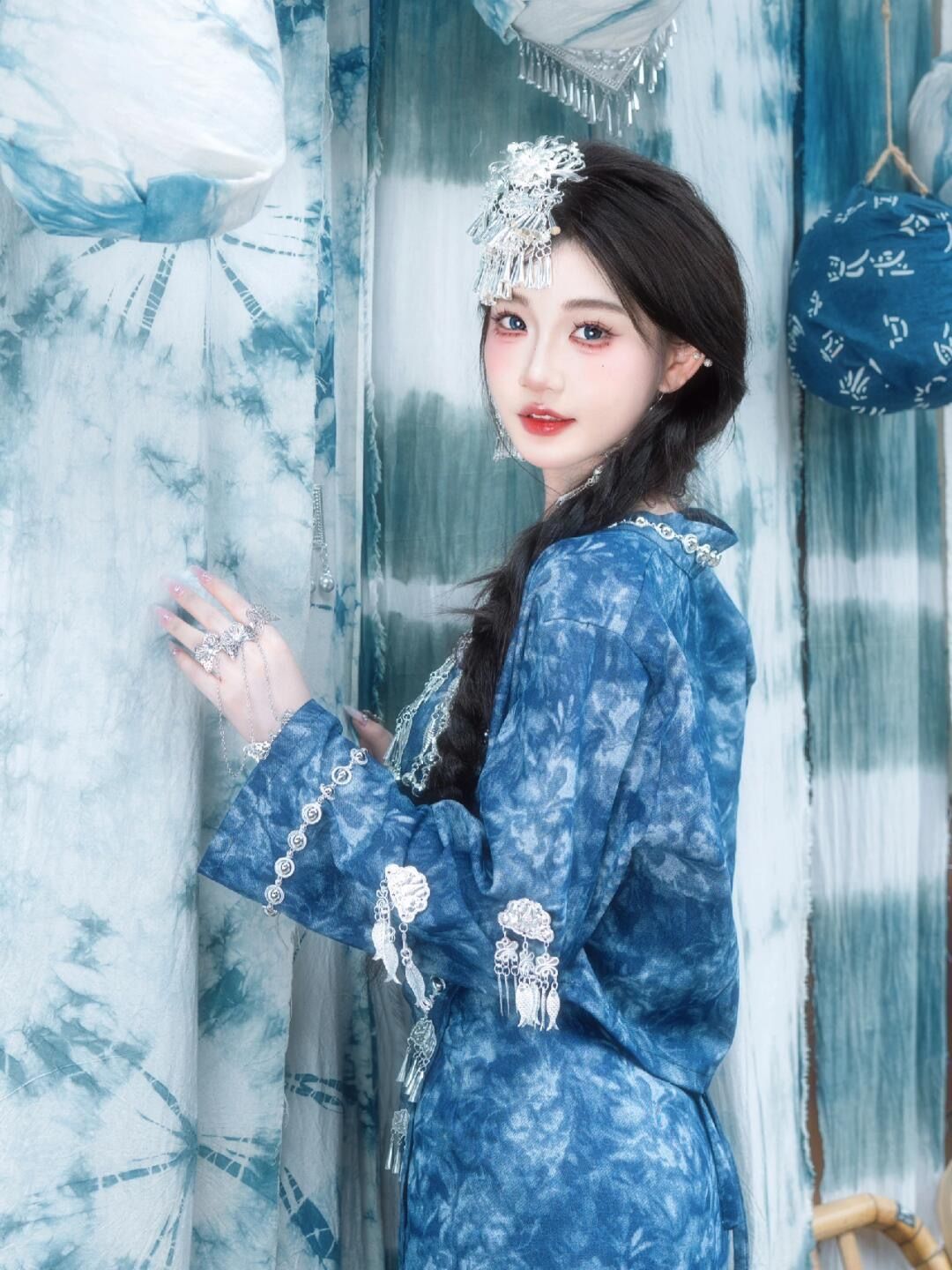 Ethnic Minority Series Wanderlust Portraits Miao Hanfu 47