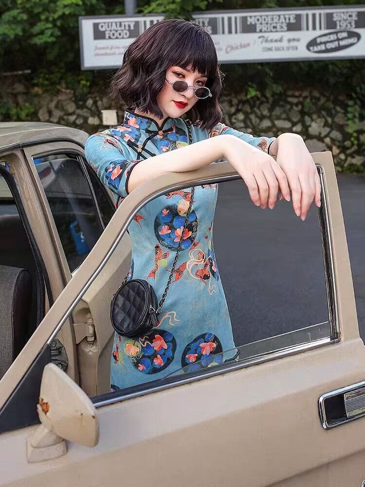 New Autumn Hanfu Qipao Cheongsam Dress Skirt, gifts for women 2024