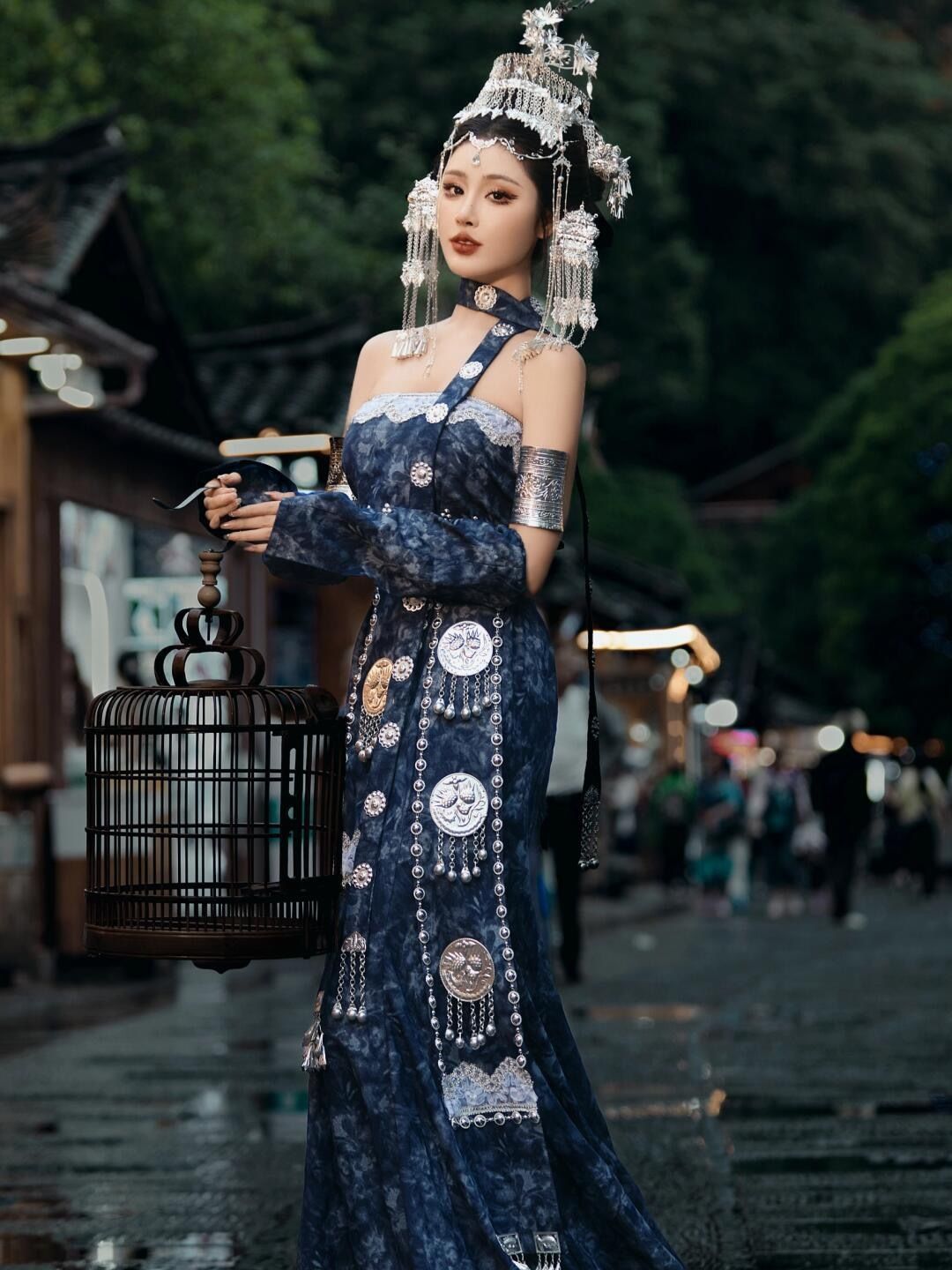 Ethnic Minority Series Wanderlust Portraits Miao Hanfu 55