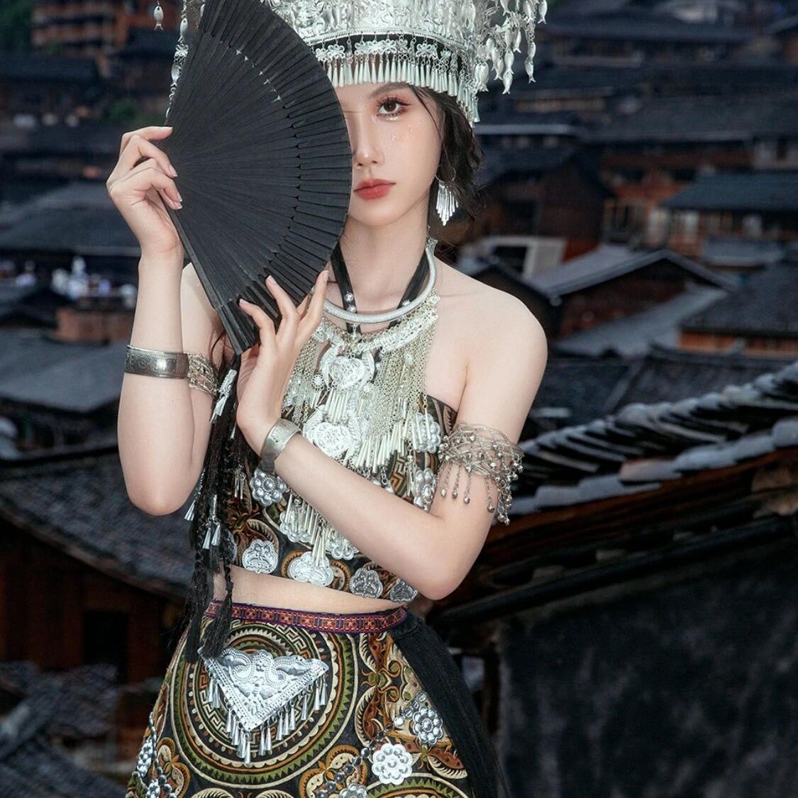 Ethnic Minority Series Wanderlust Portraits Miao Hanfu 22