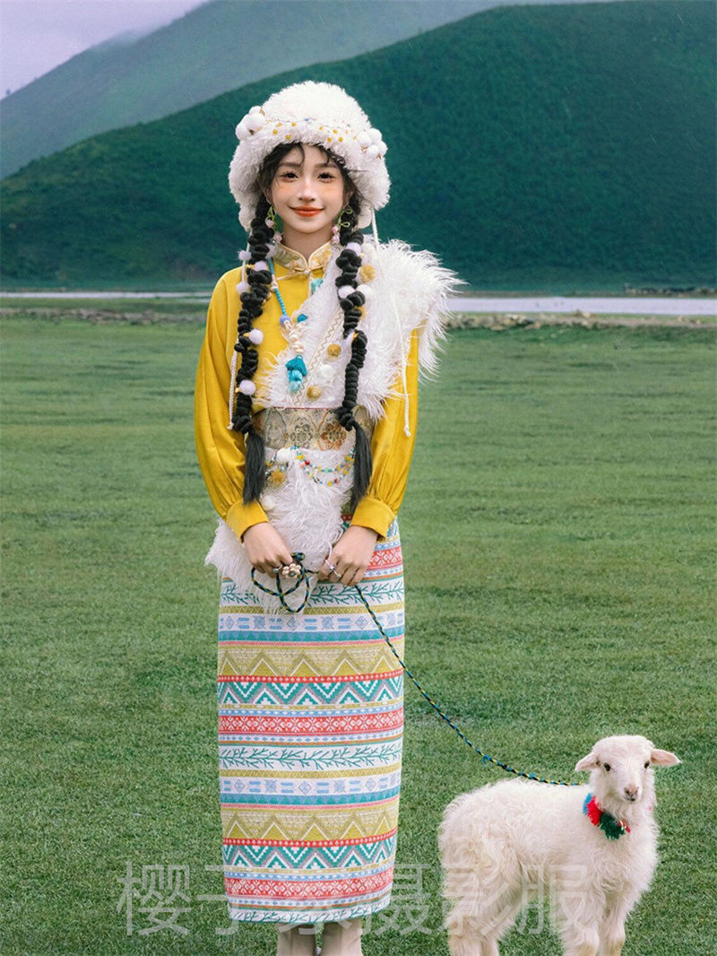 Ethnic Minority Series Wanderlust Portraits Tibetan Hanfu 42