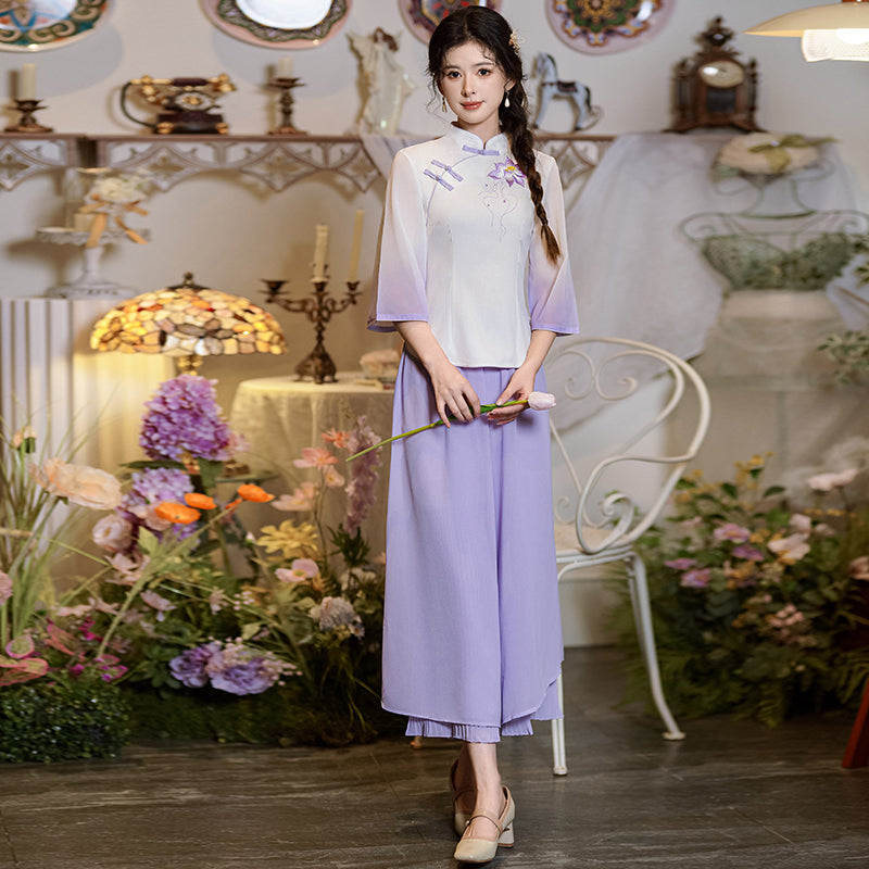 Lookbook Series Plus Size Printing Hanfu 120+1055 Purple