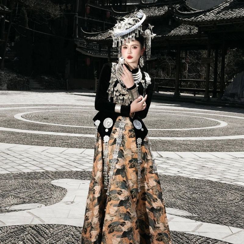 Ethnic Minority Series Wanderlust Portraits Miao Hanfu 10