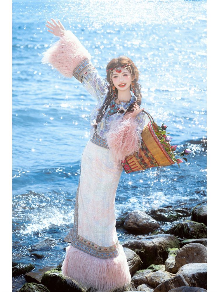 Ethnic Minority Series Wanderlust Portraits Tibetan Hanfu 16