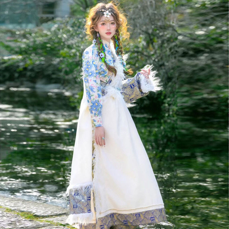 Ethnic Minority Series Wanderlust Portraits Tibetan Hanfu 43