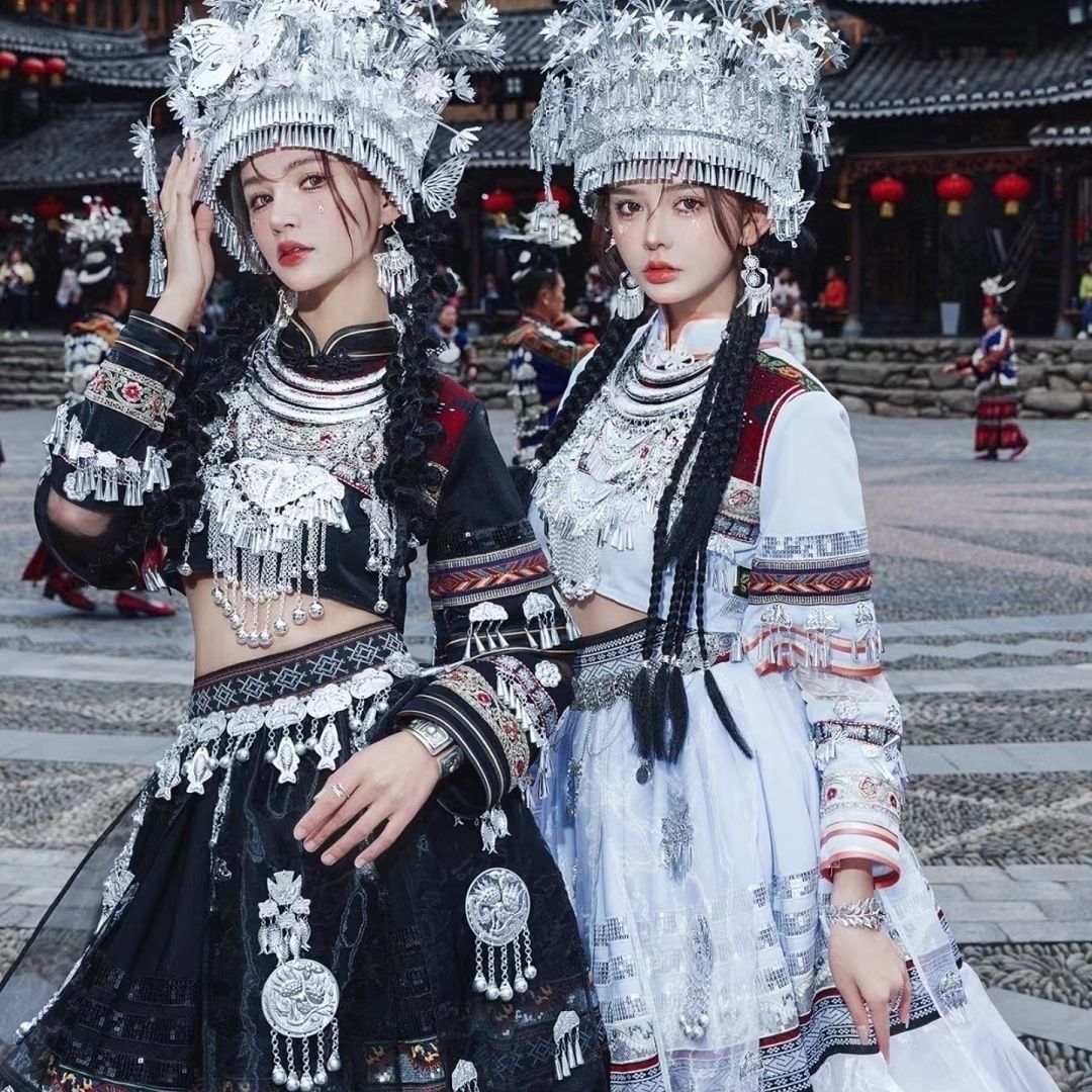 Ethnic Minority Series Wanderlust Portraits Miao Hanfu 42