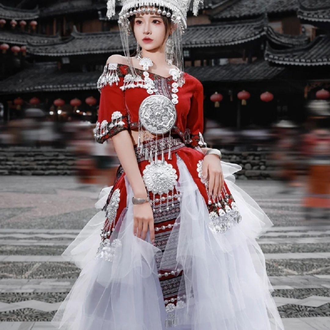 Ethnic Minority Series Wanderlust Portraits Miao Hanfu 39