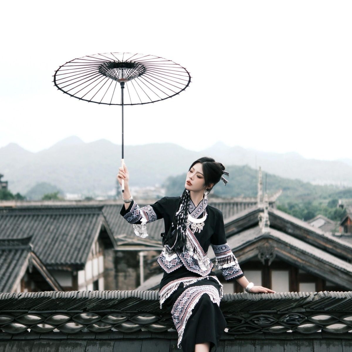 Ethnic Minority Series Wanderlust Portraits Miao Hanfu 6