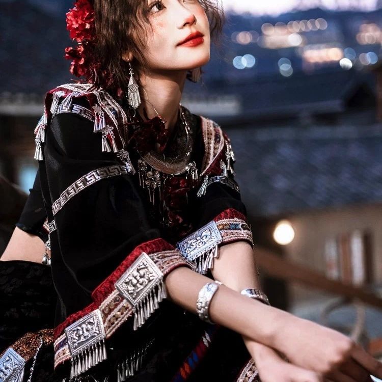 Ethnic Minority Series Wanderlust Portraits Miao Hanfu 8