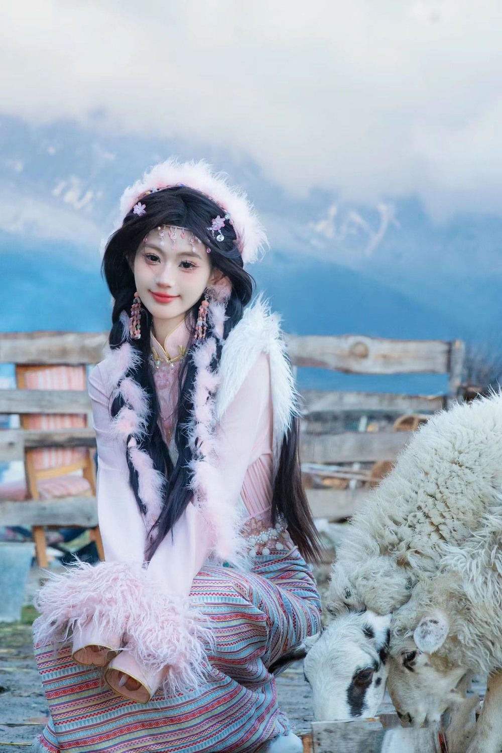 Ethnic Minority Series Wanderlust Portraits Tibetan Hanfu 6