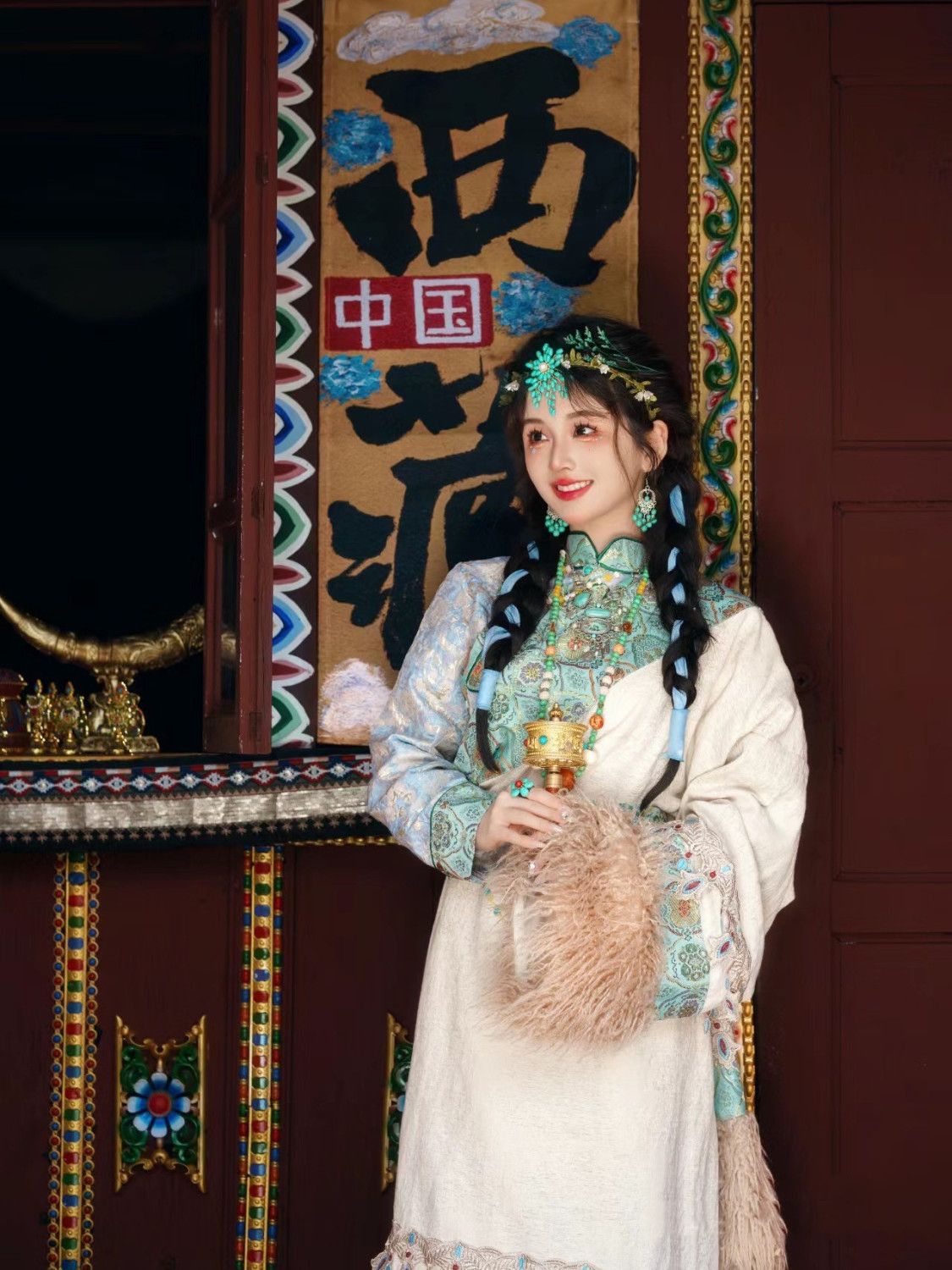 Ethnic Minority Series Wanderlust Portraits Tibetan Hanfu 17