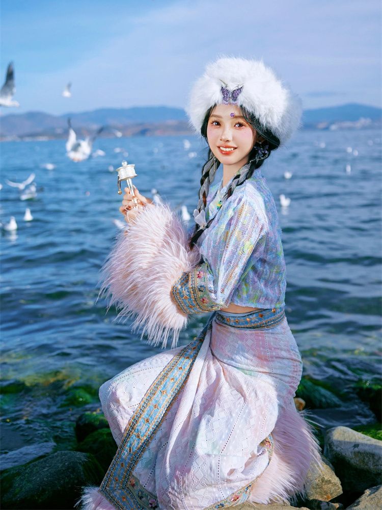 Ethnic Minority Series Wanderlust Portraits Tibetan Hanfu 26