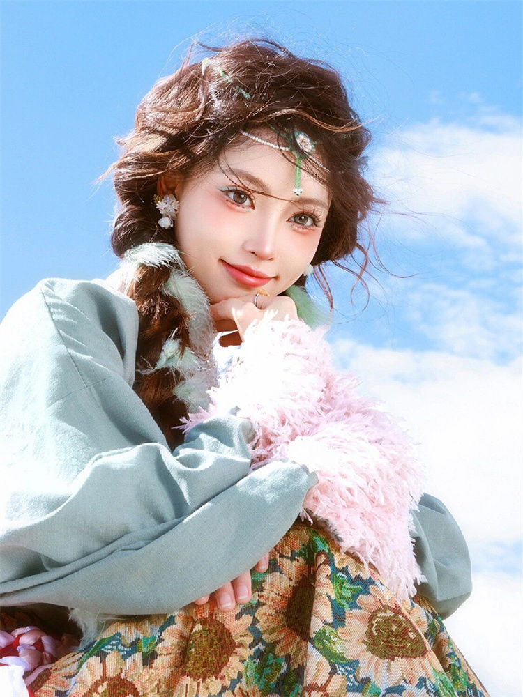 Ethnic Minority Series Wanderlust Portraits Tibetan Hanfu 46