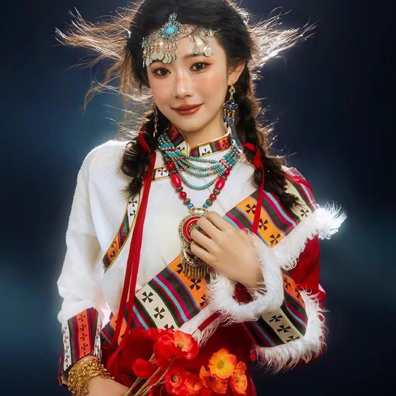 Ethnic Minority Series Wanderlust Portraits Tibetan Hanfu 1