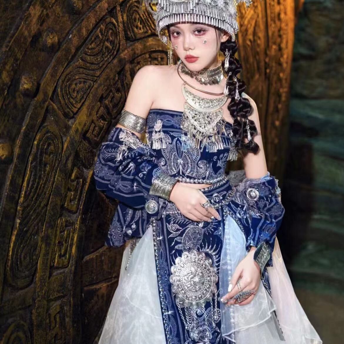 Ethnic Minority Series Wanderlust Portraits Miao Hanfu 68