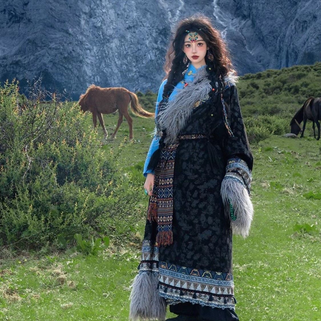 Ethnic Minority Series Wanderlust Portraits Tibetan Hanfu 21