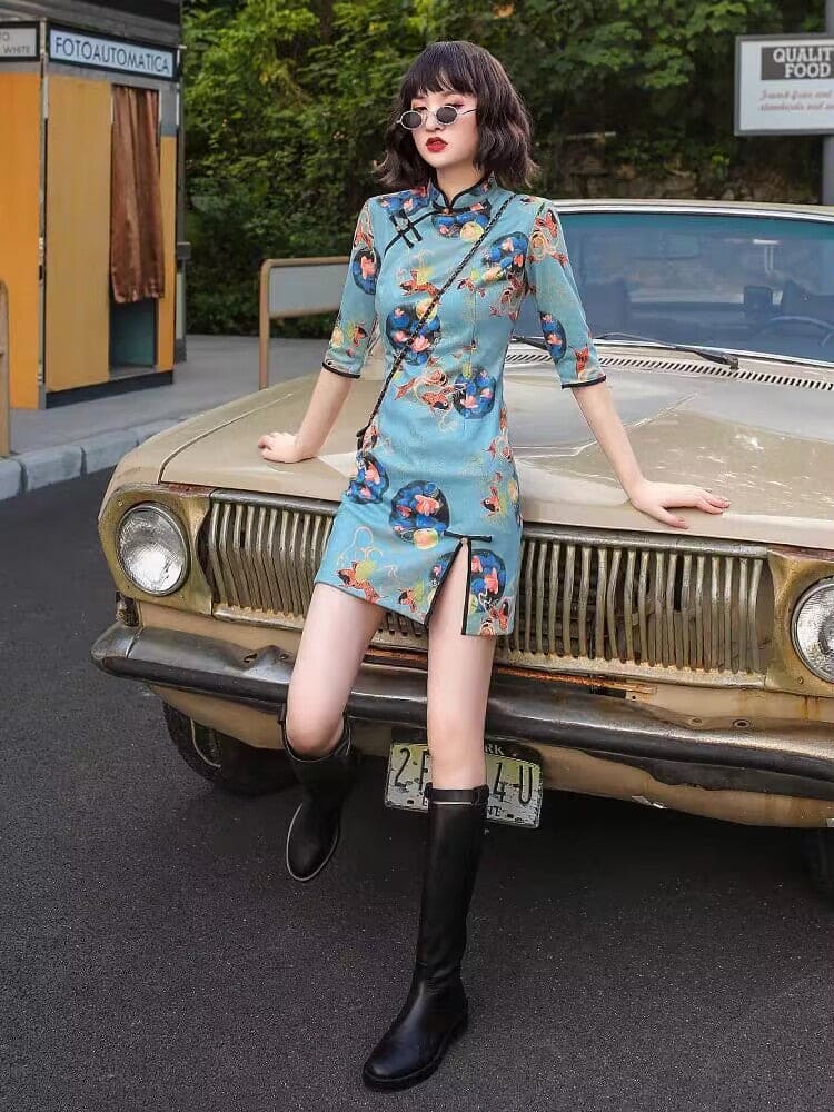 New Autumn Hanfu Qipao Cheongsam Dress Skirt, gifts for women 2024