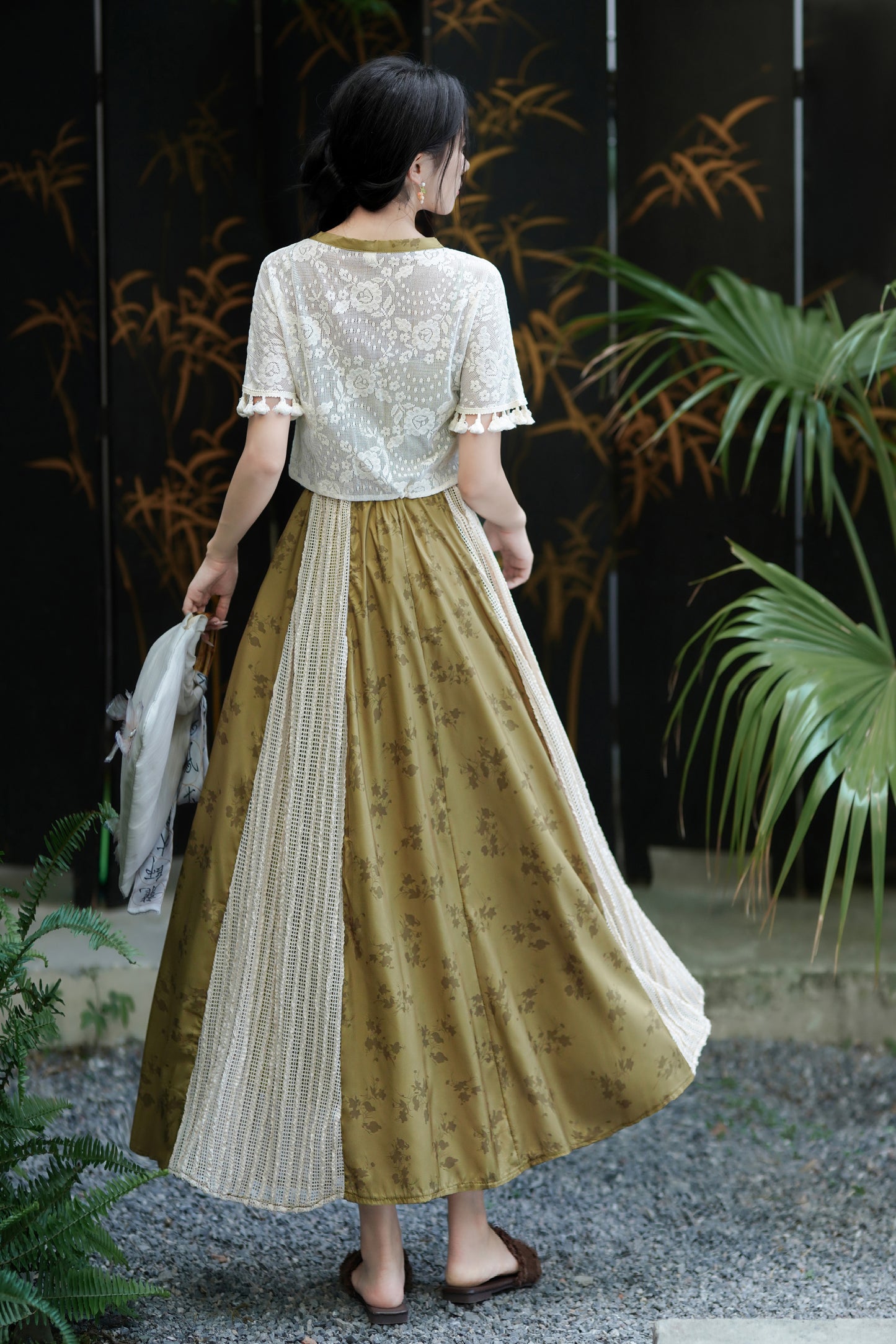 Lookbook Series Plus Size Printing Hanfu 2407+2408 Green