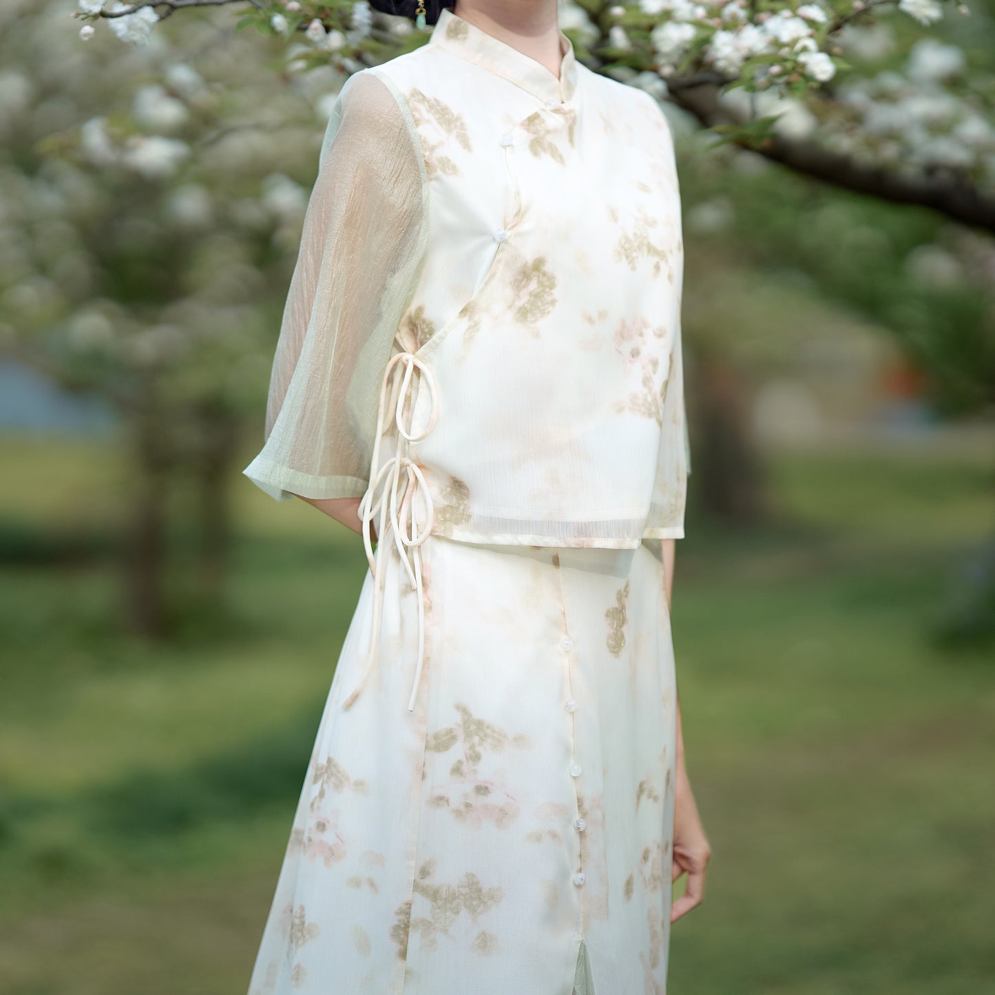 Lookbook Series Plus Size Printing Hanfu 2306 Green