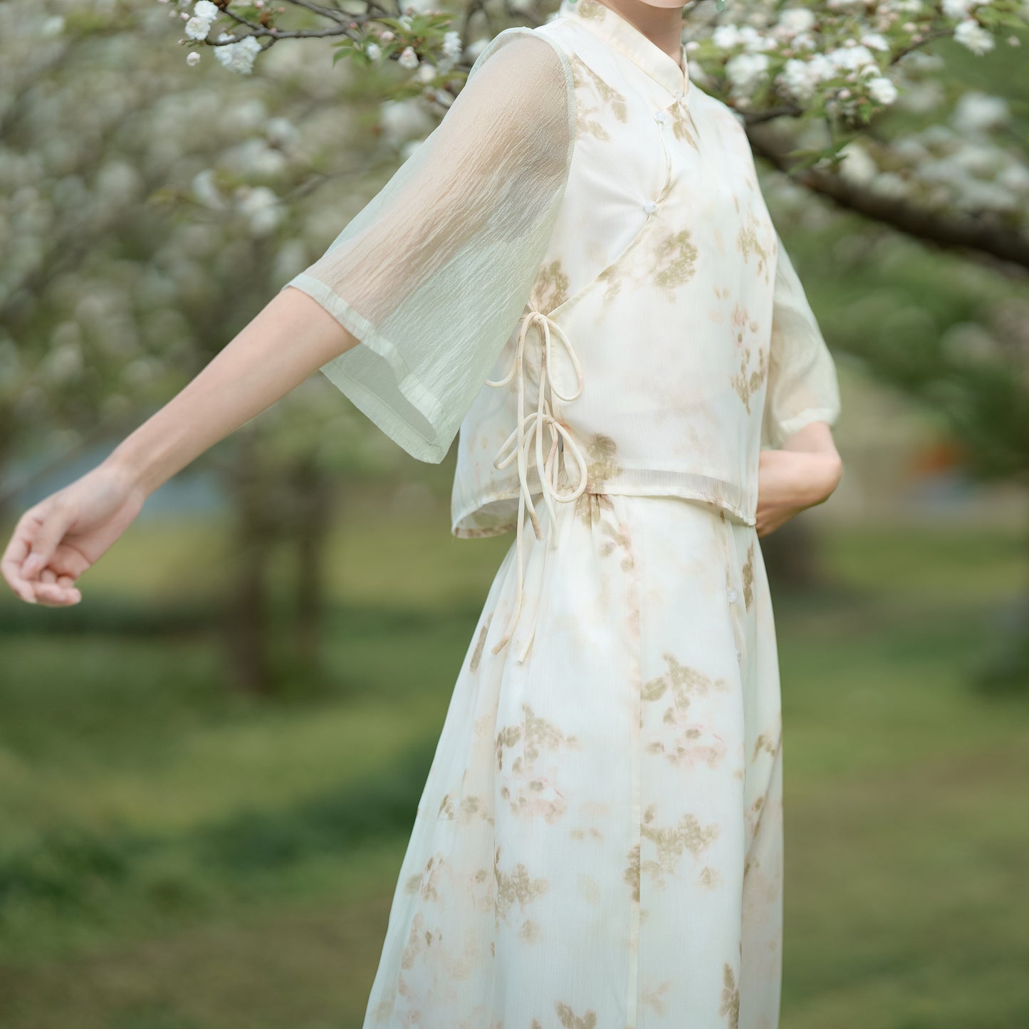 Lookbook Series Plus Size Printing Hanfu 2306 Green