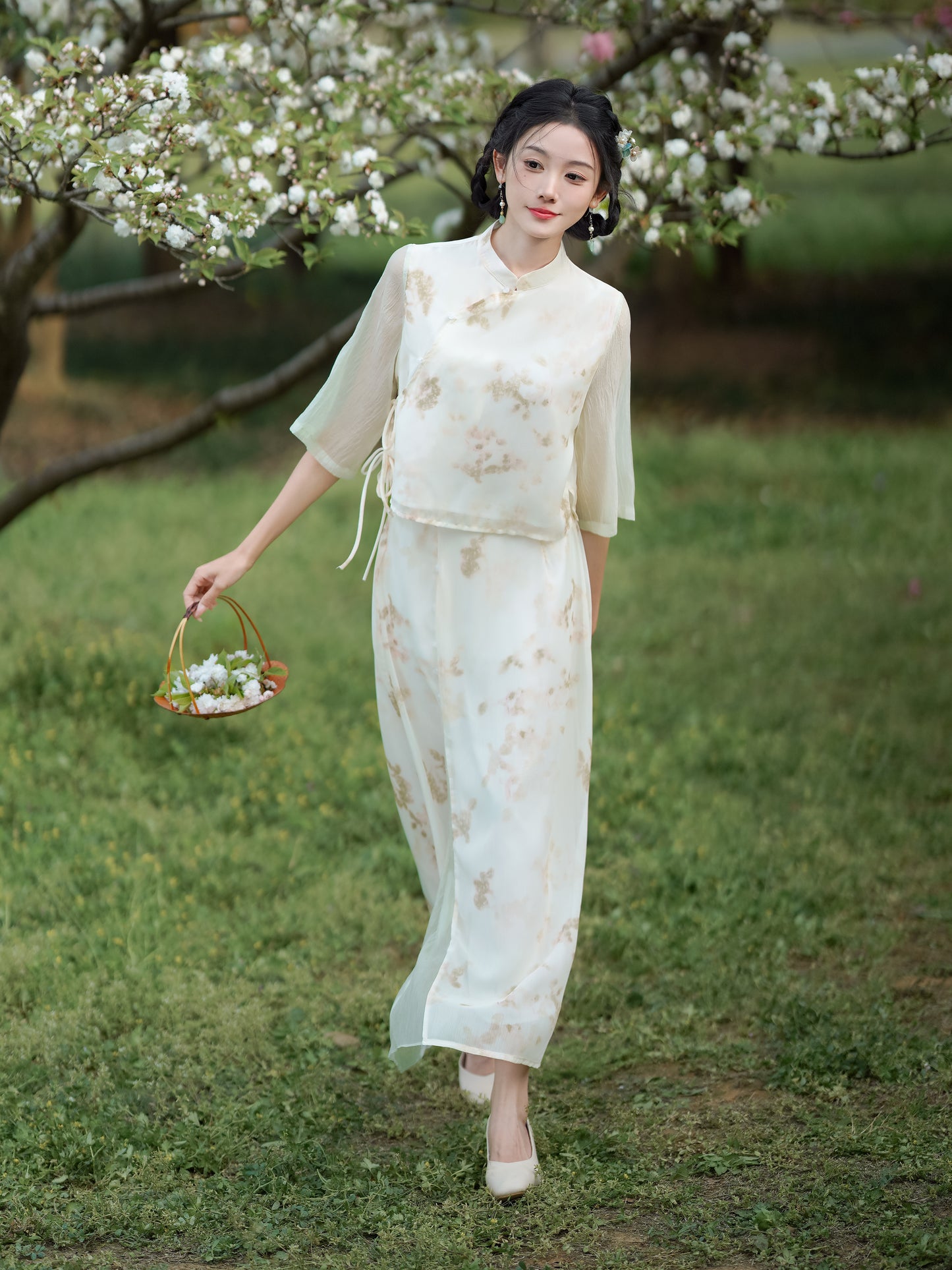 Lookbook Series Plus Size Printing Hanfu 2306 Green