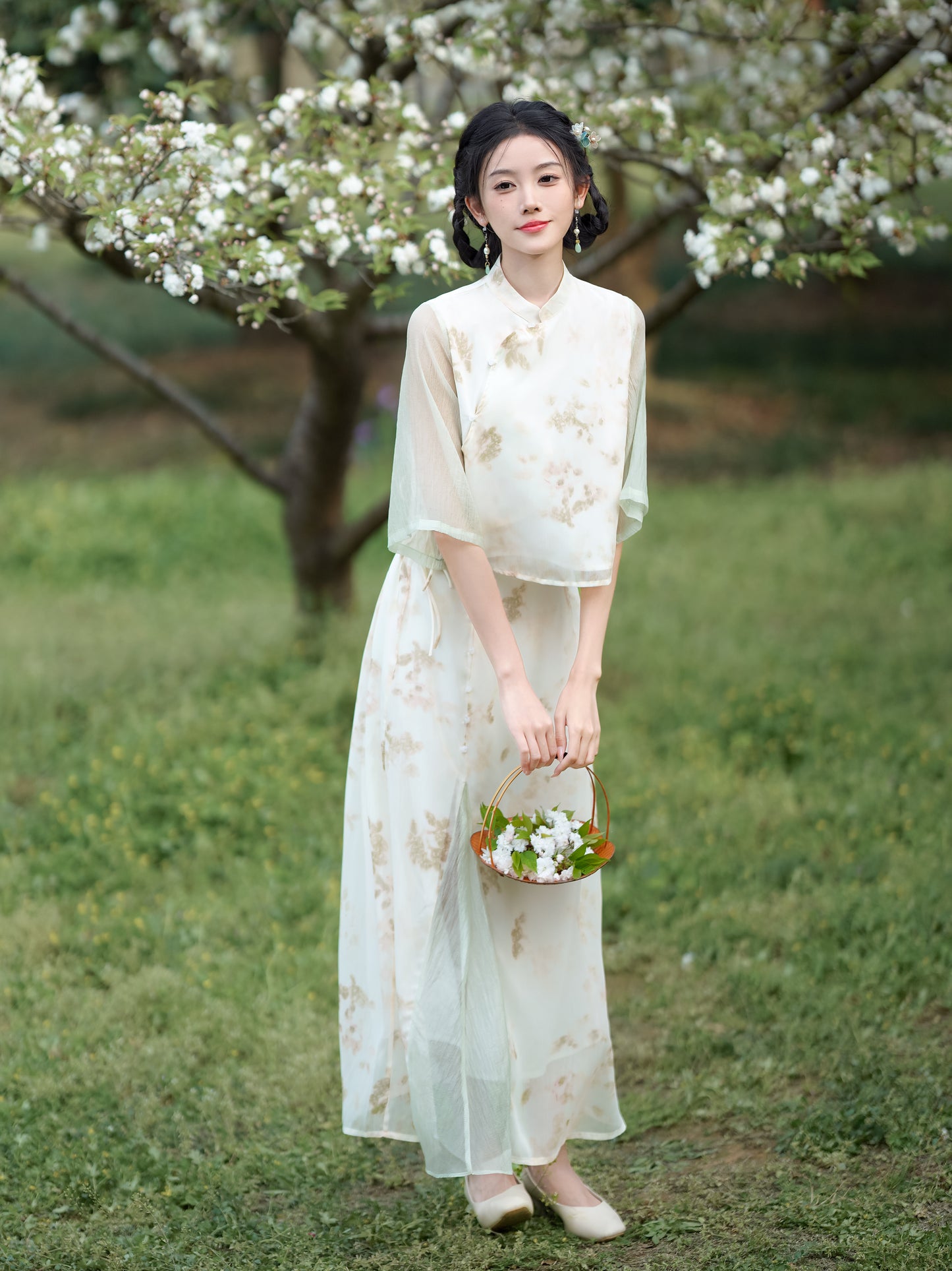 Lookbook Series Plus Size Printing Hanfu 2306 Green