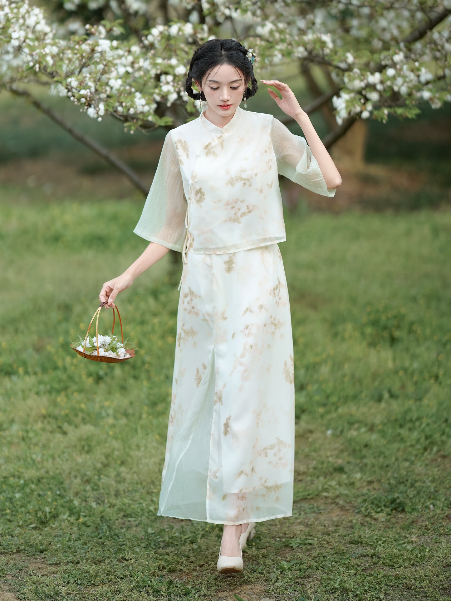 Lookbook Series Plus Size Printing Hanfu 2306 Green