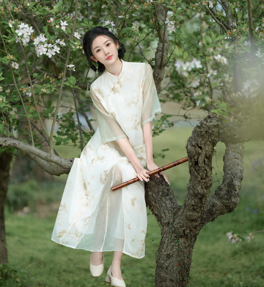 Lookbook Series Plus Size Printing Hanfu 2306 Green