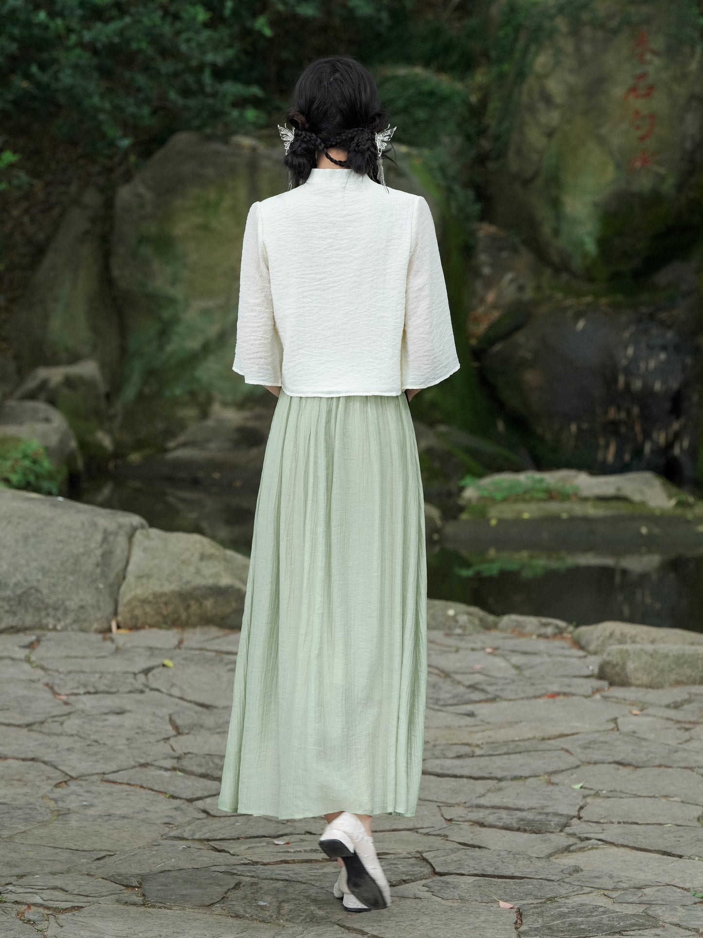 Lookbook Series Plus Size Printing Hanfu 2397+2389 Green