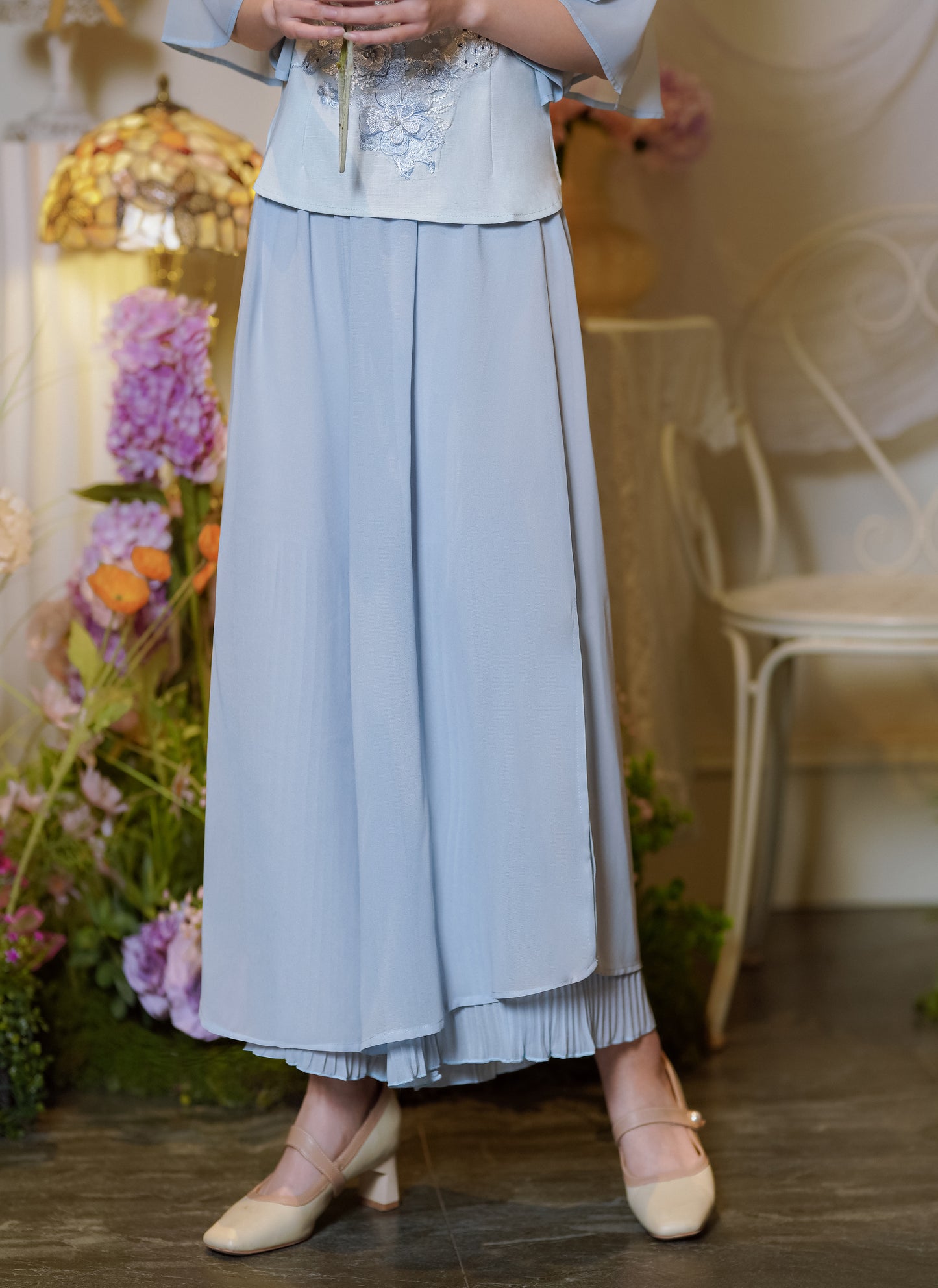 Lookbook Series Plus Size Printing Hanfu 1627+1055 Blue
