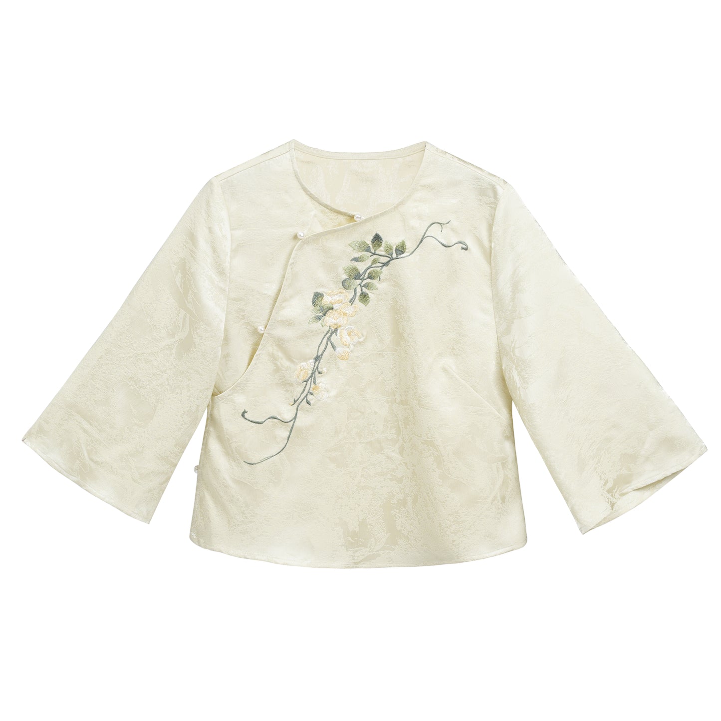 Lookbook Series Plus Size Printing Hanfu 8008+8009 Green Beige
