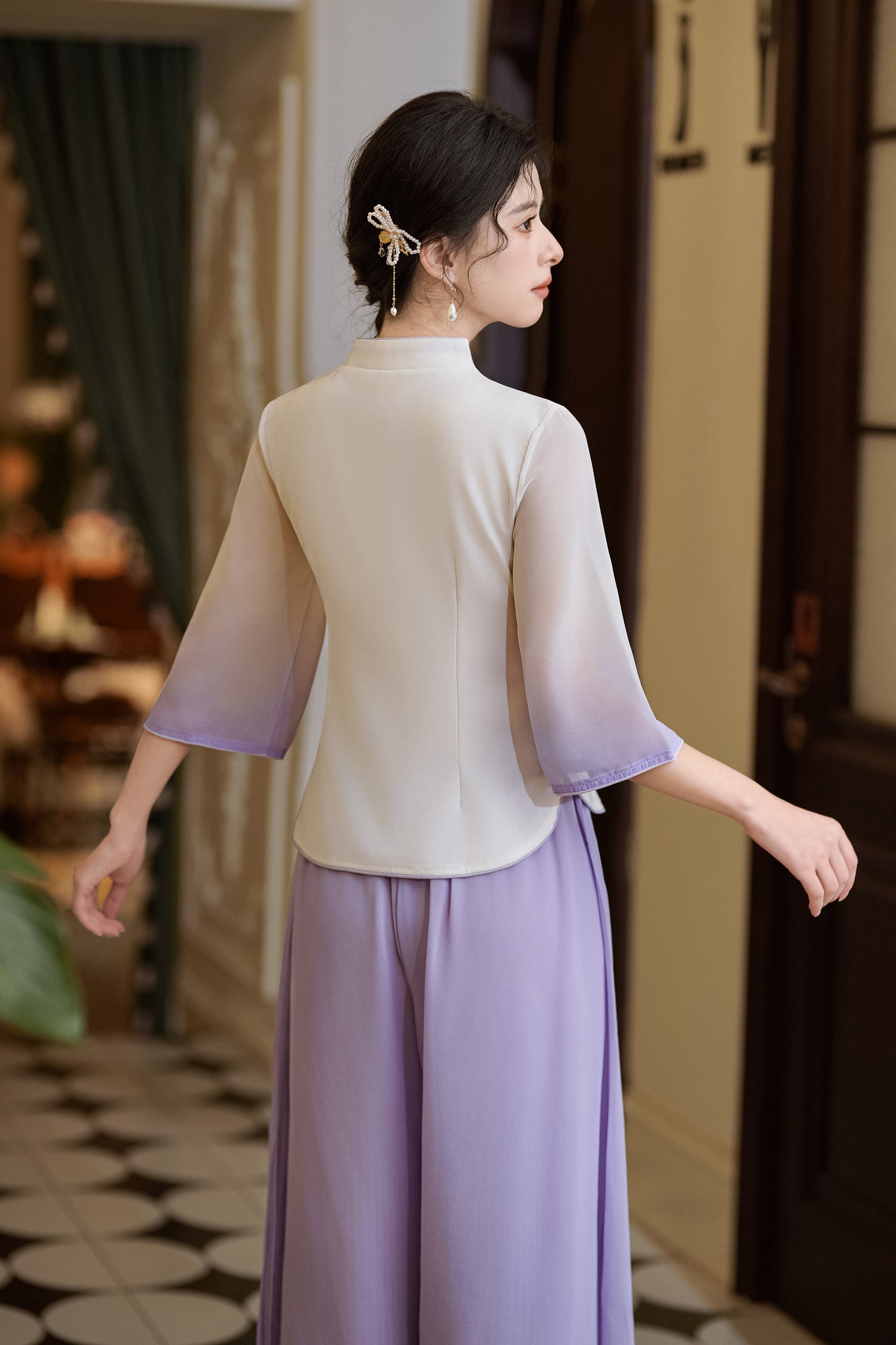 Lookbook Series Plus Size Printing Hanfu 120+1055 Purple