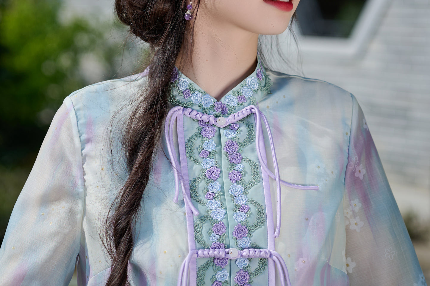 Lookbook Series Plus Size Printing Hanfu 8012+0187 Purple