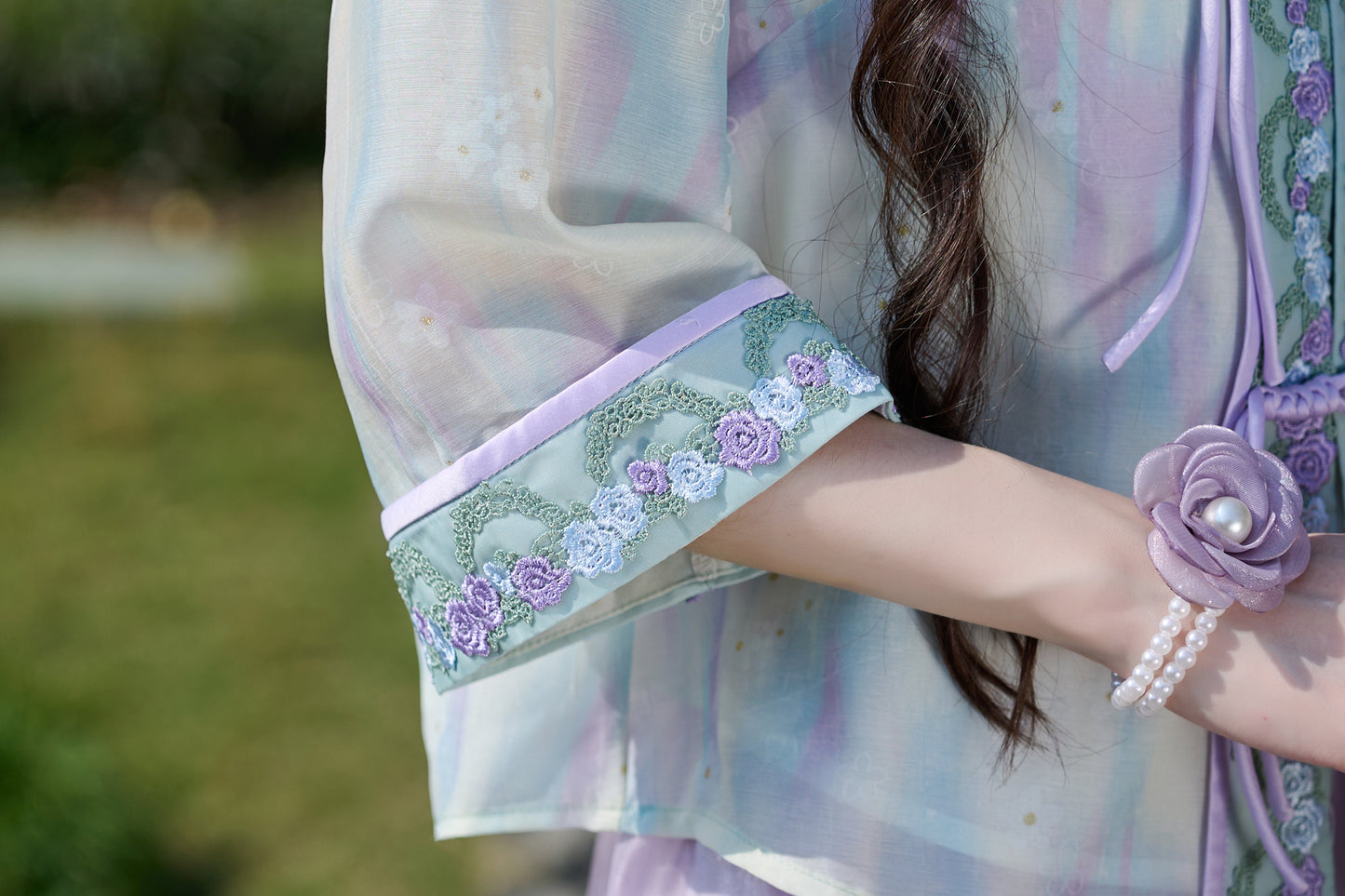 Lookbook Series Plus Size Printing Hanfu 8012+0187 Purple