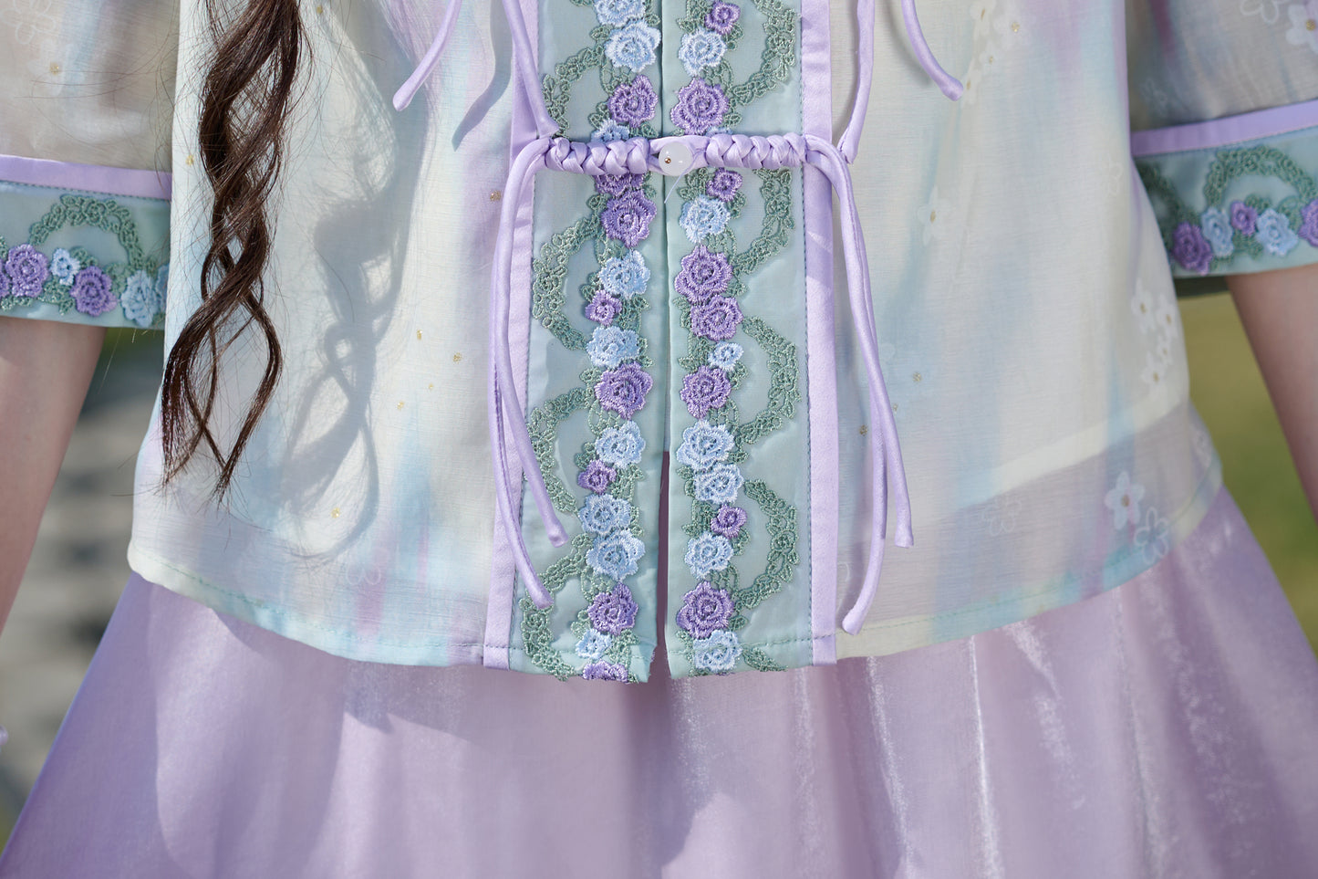 Lookbook Series Plus Size Printing Hanfu 8012+0187 Purple