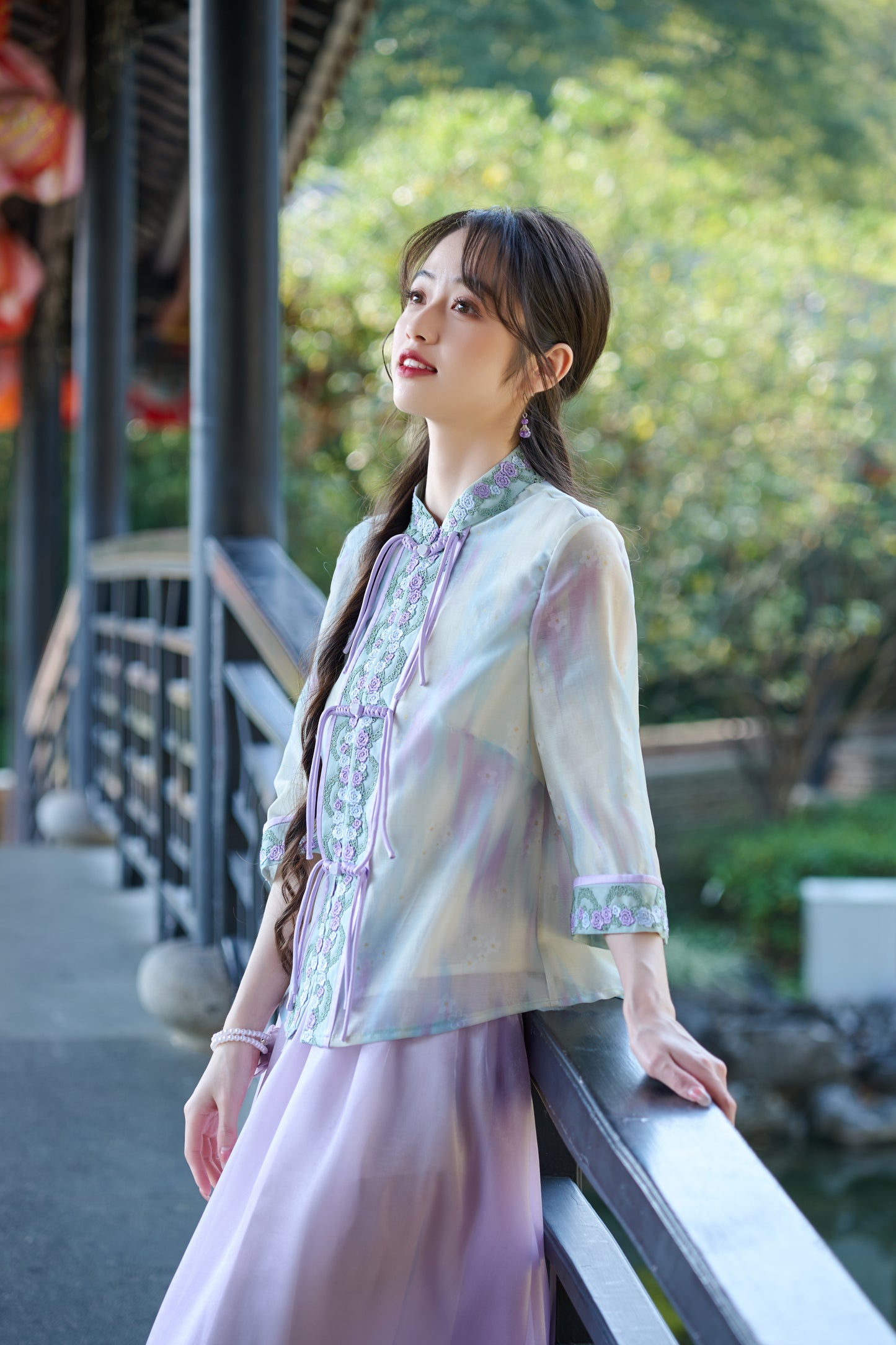 Lookbook Series Plus Size Printing Hanfu 8012+0187 Purple