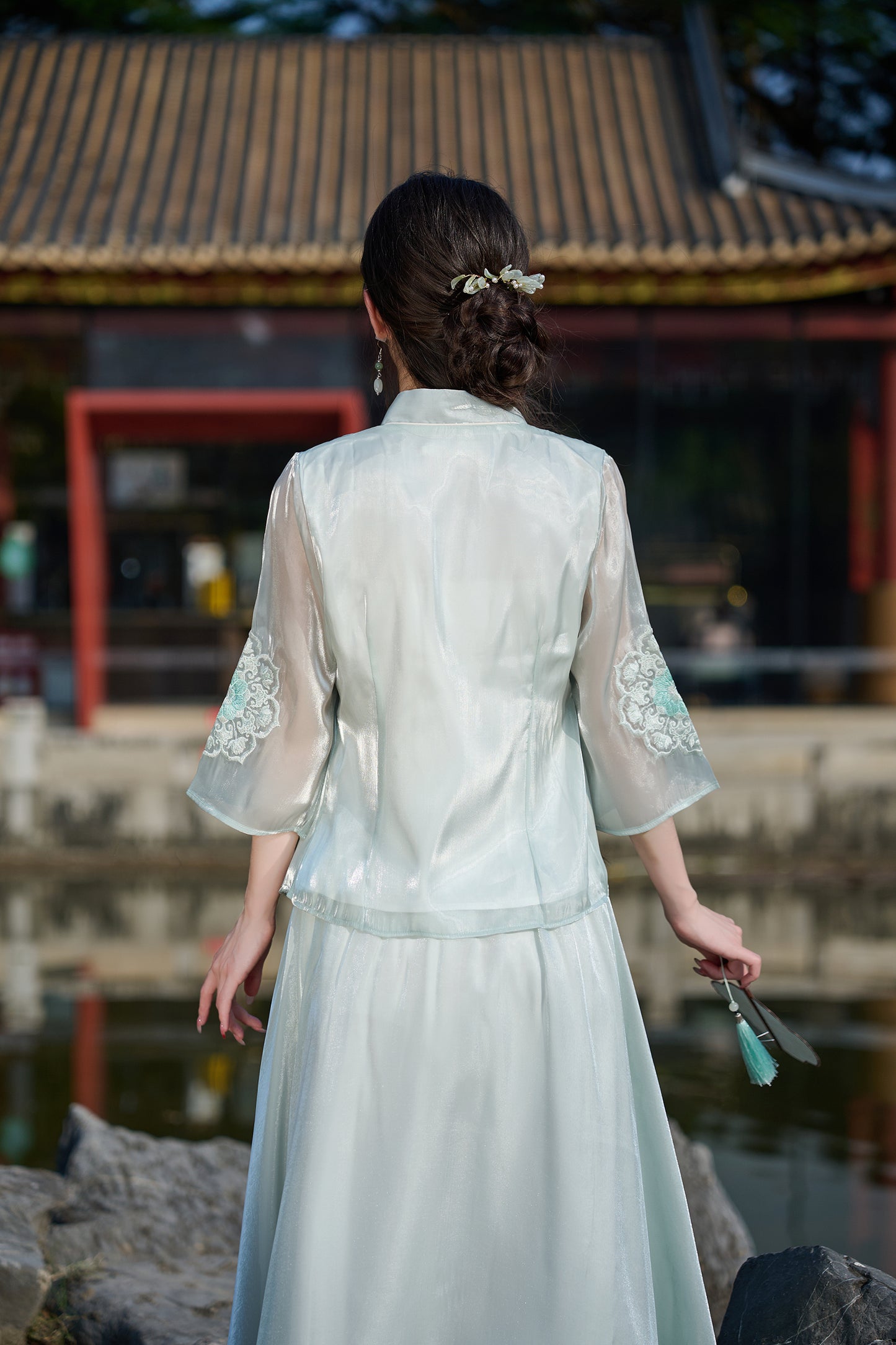 Lookbook Series Plus Size Printing Hanfu 172+173 Green