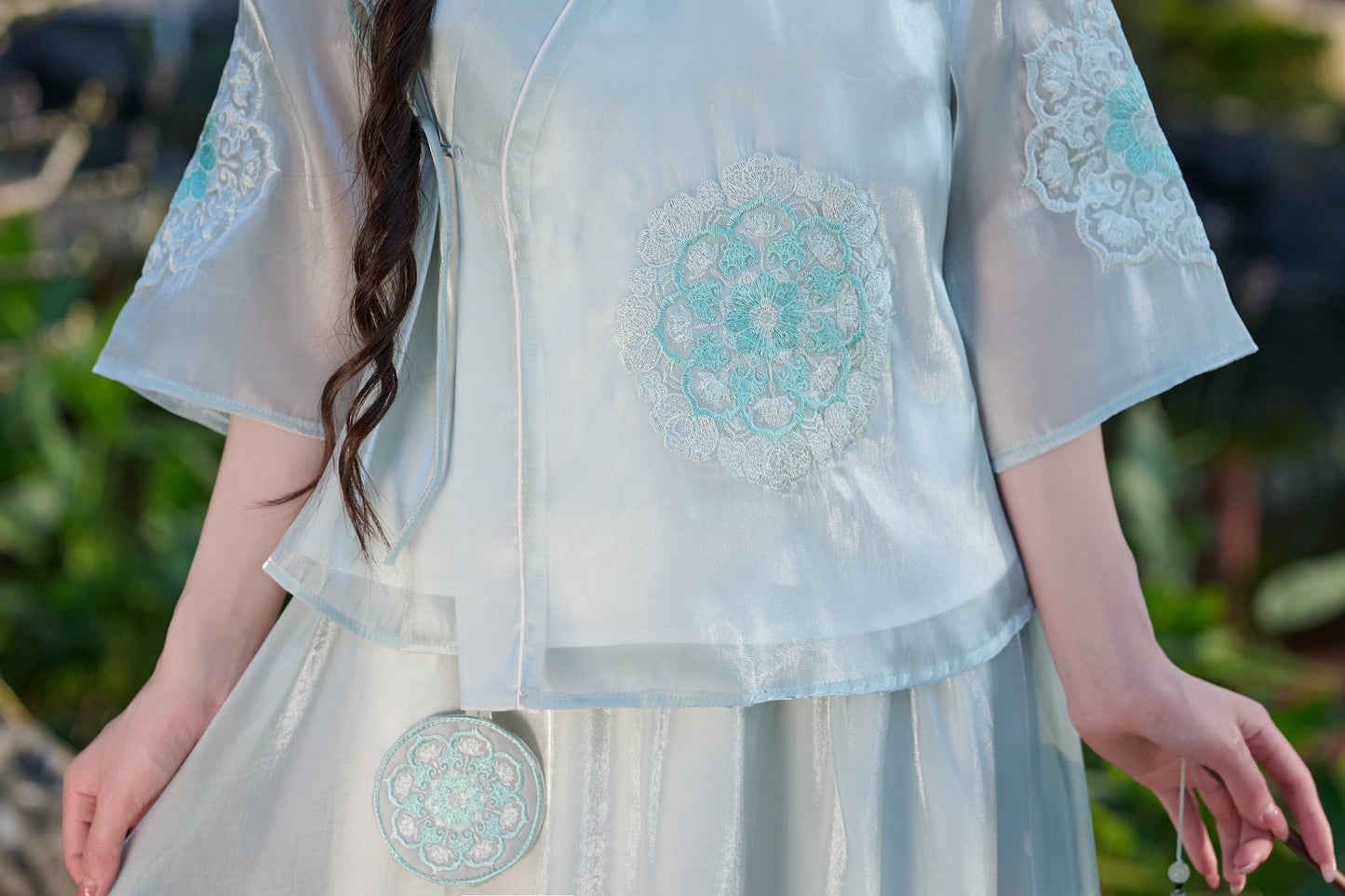 Lookbook Series Plus Size Printing Hanfu 172+173 Green