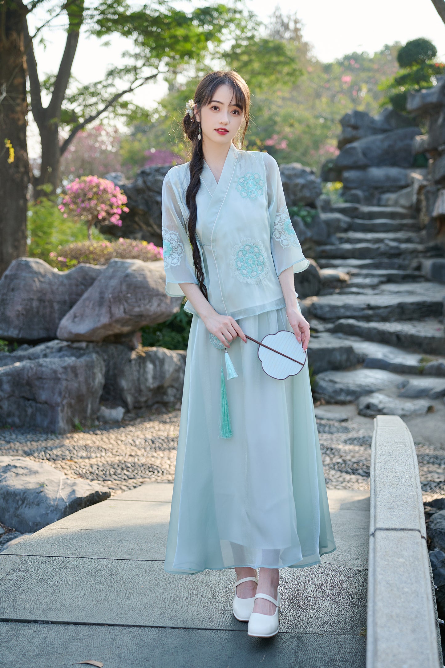 Lookbook Series Plus Size Printing Hanfu 172+173 Green