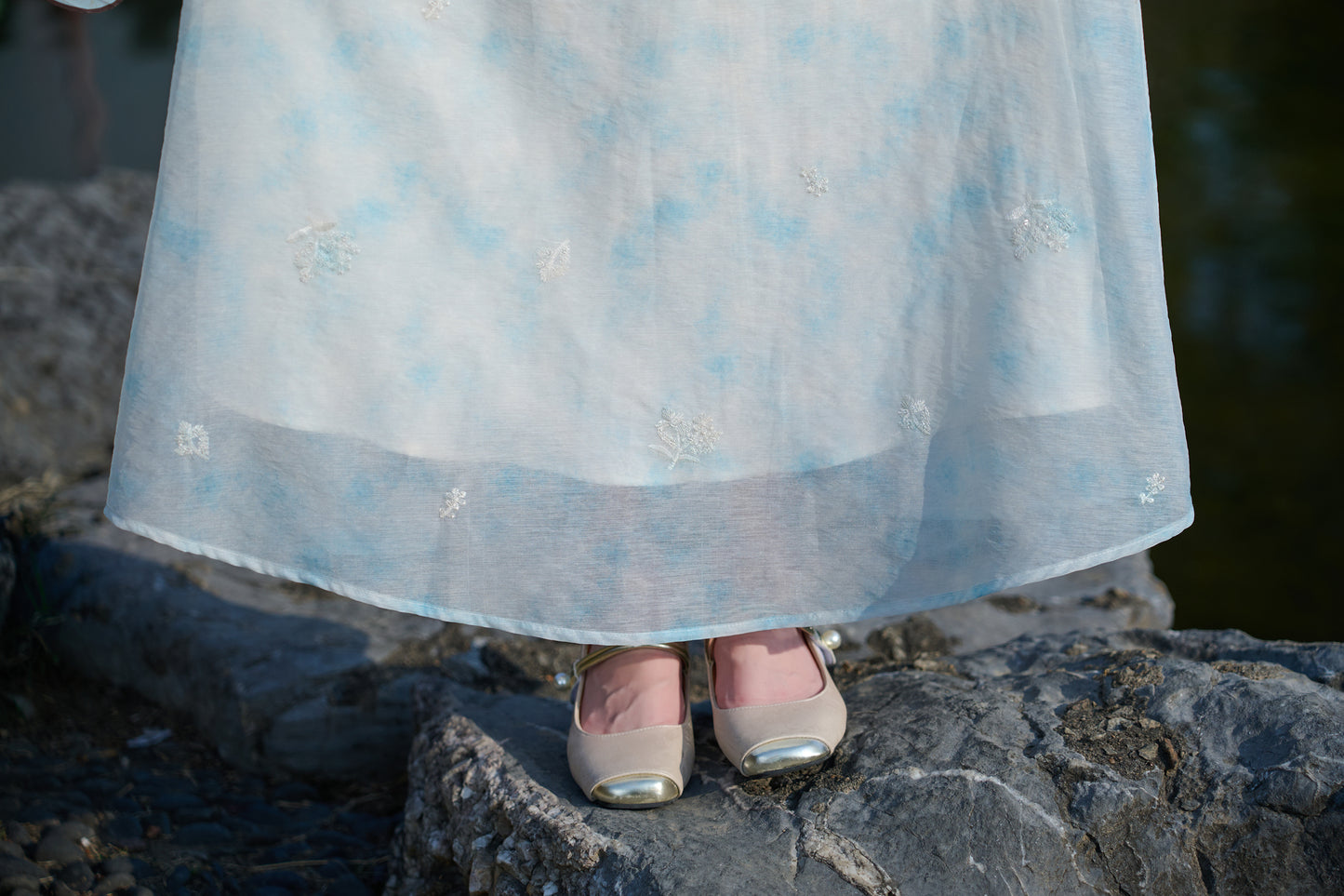 Lookbook Series Plus Size Printing Hanfu 8021+8022 Blue