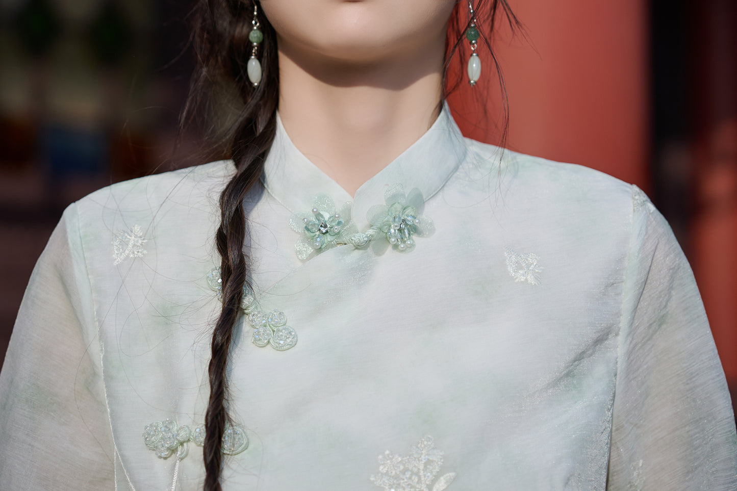Lookbook Series Plus Size Printing Hanfu 8021+8022 Green