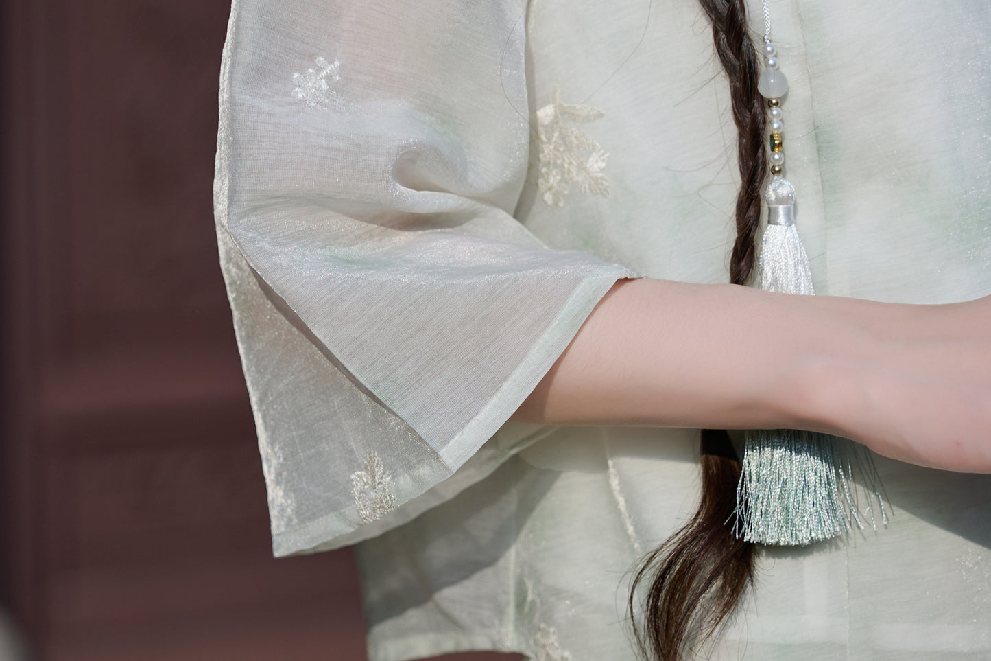 Lookbook Series Plus Size Printing Hanfu 8021+8022 Green