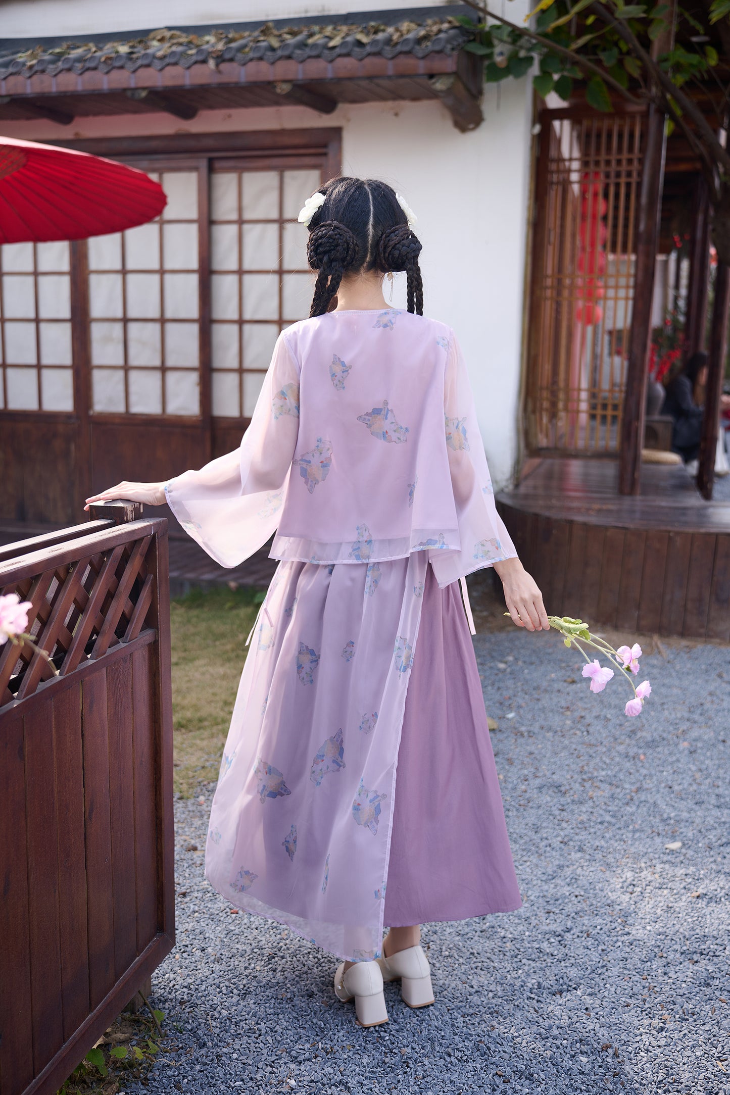 Lookbook Series Plus Size Printing Hanfu 2359+2360 Purple
