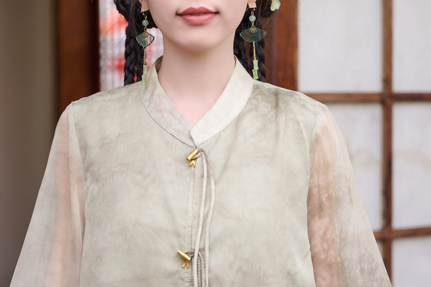 Lookbook Series Plus Size Printing Hanfu 2335+12161 Green