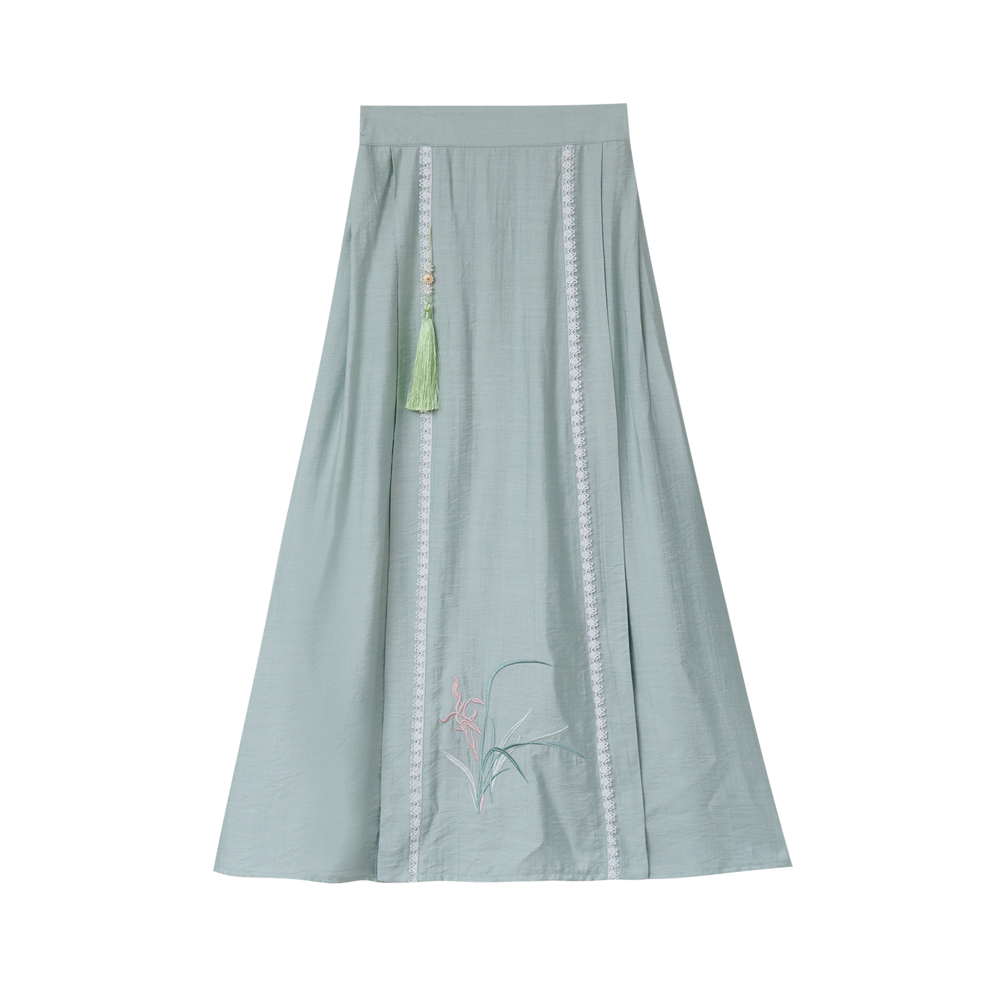 Lookbook Series Plus Size Printing Hanfu 2586+2587 Beige Blue