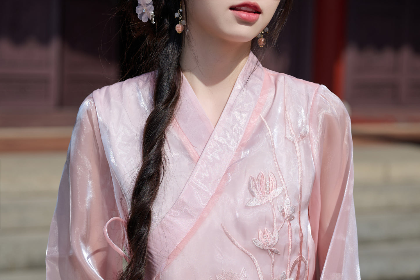 Lookbook Series Plus Size Printing Hanfu 186+187 Pink