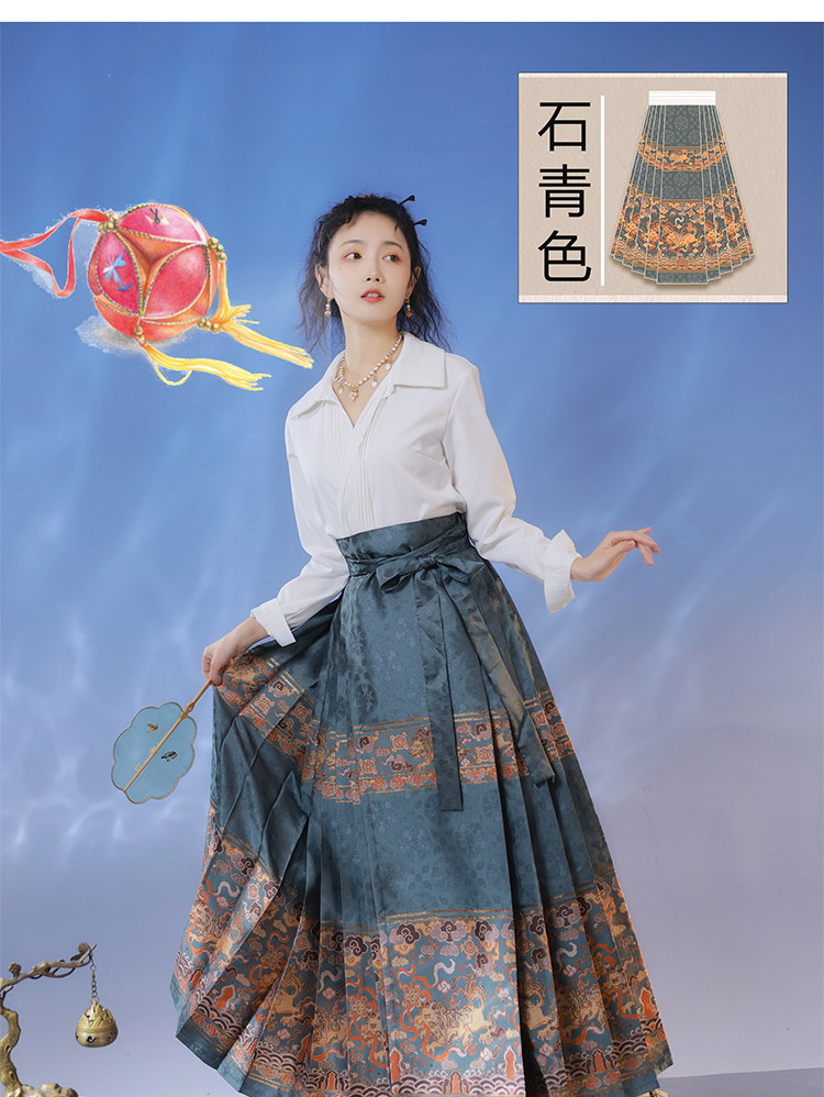 Mamian Radiant Elegance: 2024 新明朝スタイルの赤い漢服女性アンサンブル